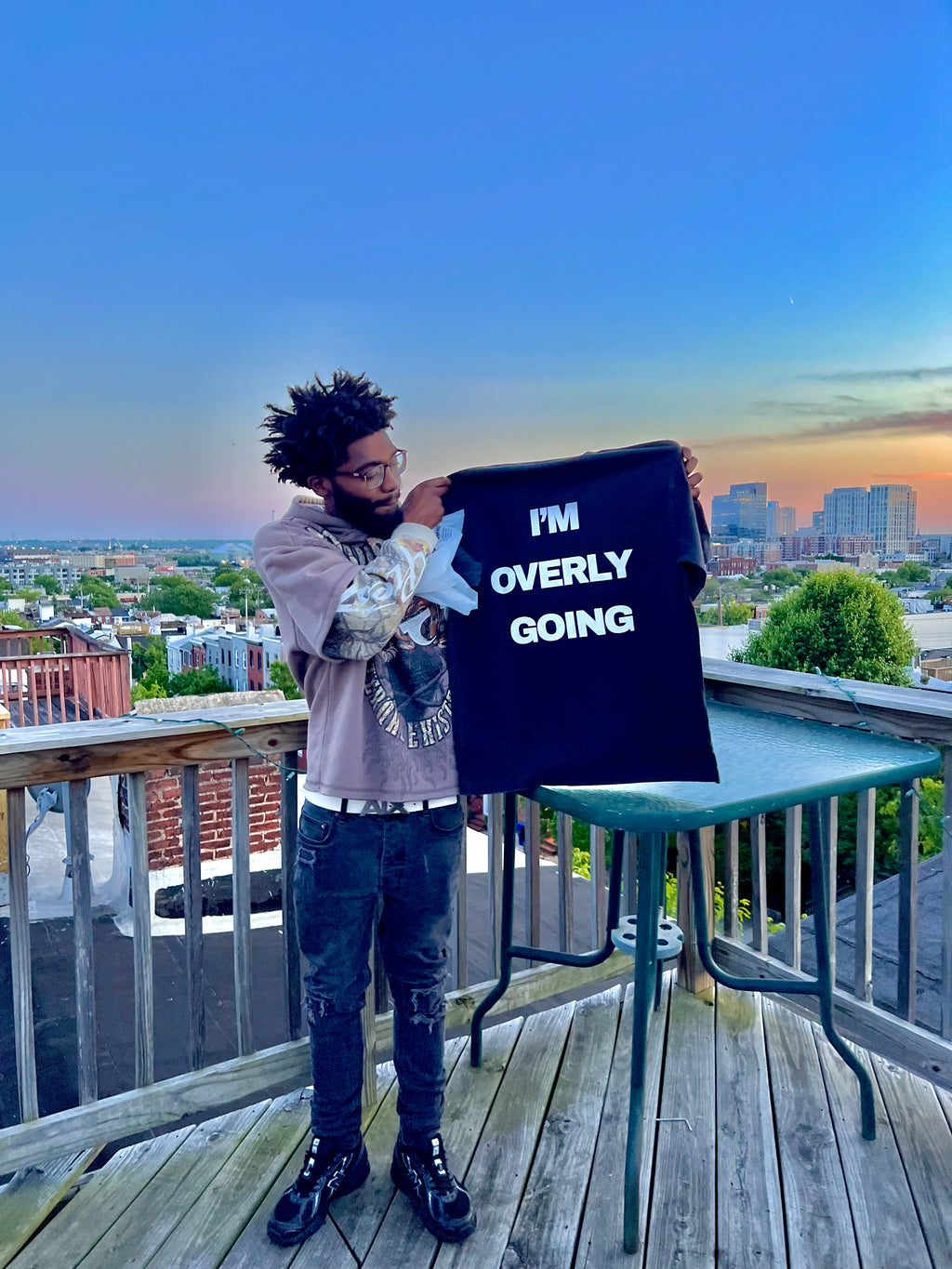 RTF Overly Going Drop Shoulder T-shirt